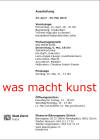 Einladungskarte der Stadt Z�rich/Kultur April - Mai 2010 Museum Baerengasse